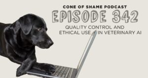 black labrador dog using a laptop computer
