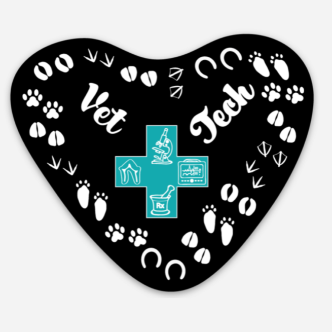 heart sticker vet tech week 2021