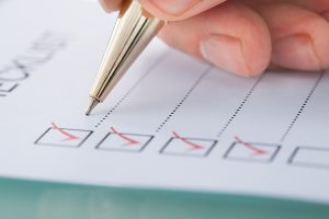 Businessman Preparing Checklist