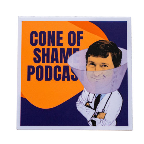 The Cone of Shame Podcast Square Sticker